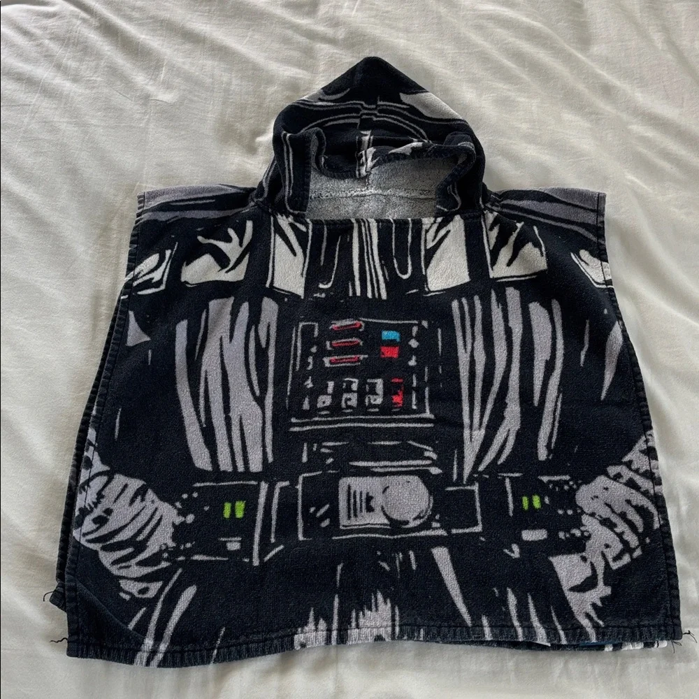 Star Wars Kids Hooded Towels Toddler Size Darth Vader & Stormtrooper Set